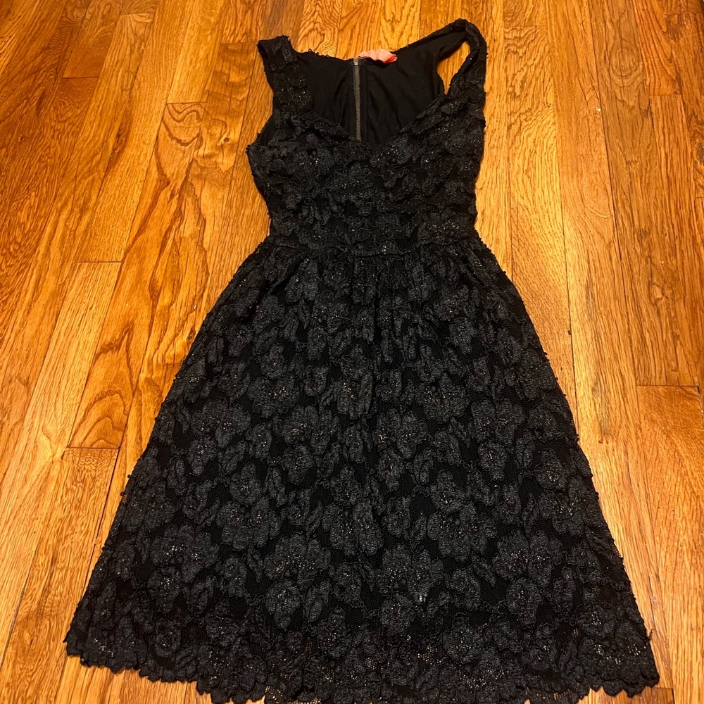 Eight Sixty Black One Shoulder Lace Dress